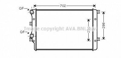 AVA QUALITY COOLING vw2206 -  Радиатор, охлаждение двигателя